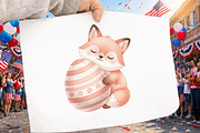 Whimsical Funny Easter Fox Clipar, an Illustration by GatewayDesign (Thumbnail 4 of 5)