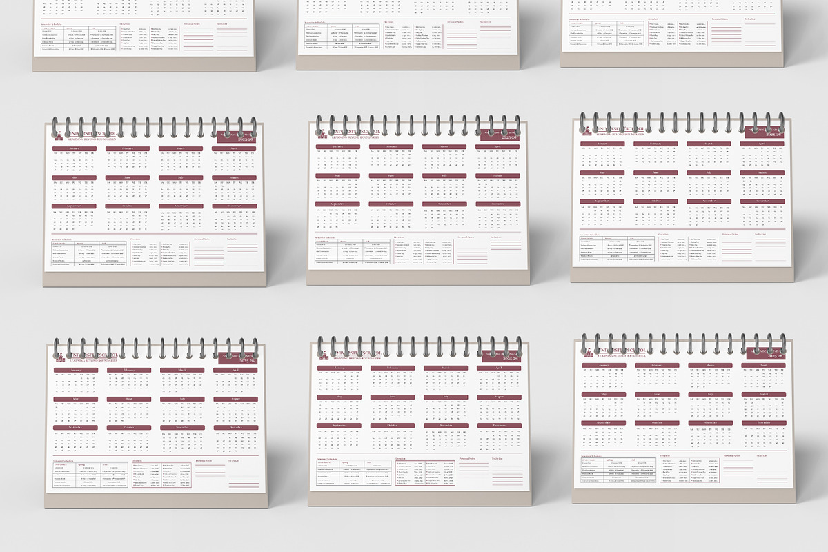 Academic Calendar 2025, a Stationery Template by MightyDesign (Photo 3 of 6)