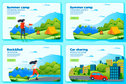 Summer Web Set, Sites and Banners, a Healthcare Illustration by Tashal (Thumbnail 3 of 6)