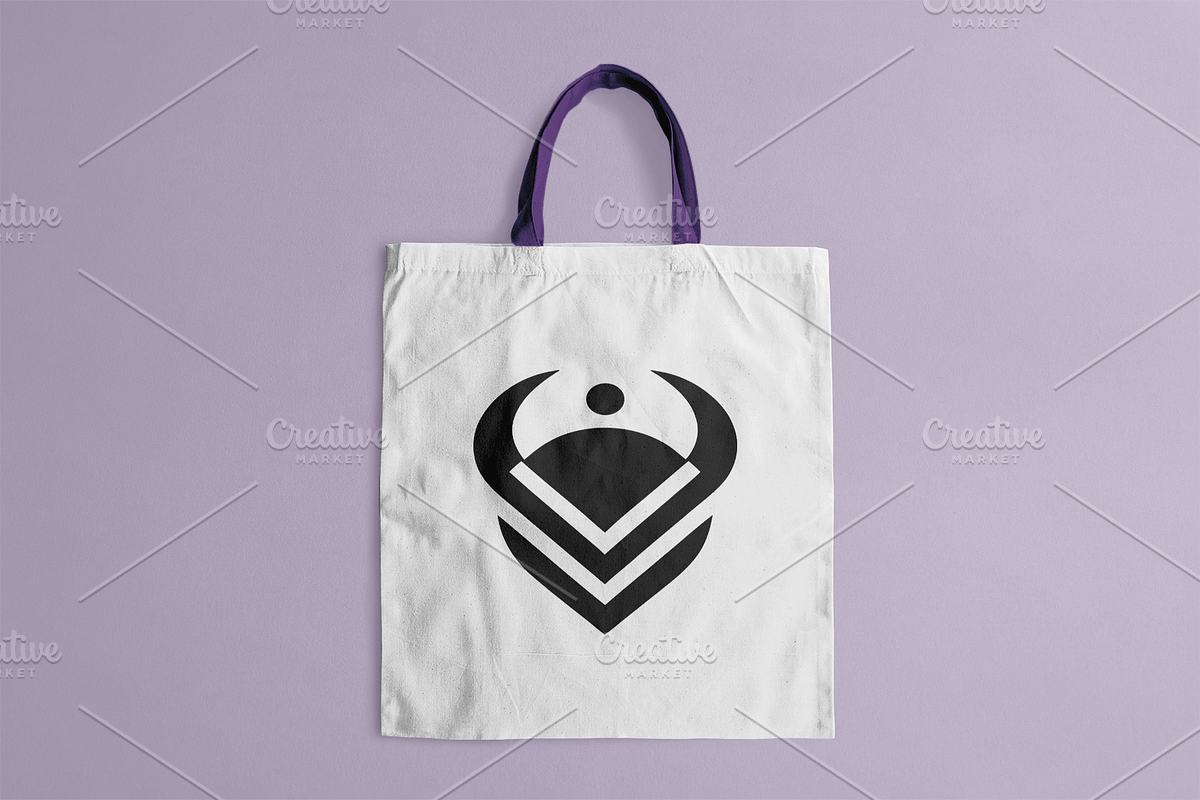 Warrior emblem with horns in dark, a Branding & Logo Template by Vectorium Studio (Photo 2 of 2)