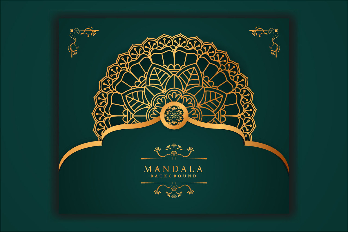 6 Luxury mandala background set, a Decorative Illustration by vectorartificer (Photo 2 of 7)
