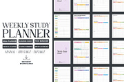 Weekly Study Planner, a Presentation Template by Ahluva Studio (Thumbnail 1 of 9)