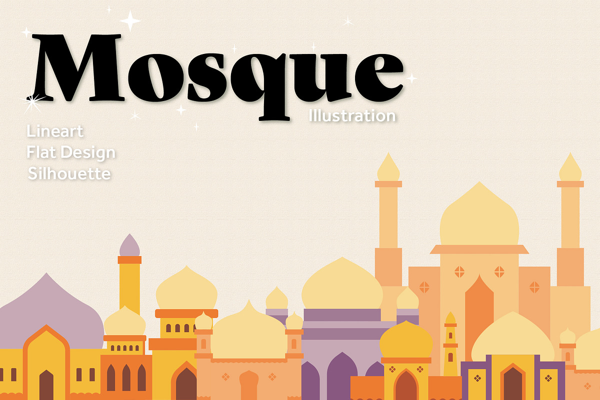 40 mosque illustration, a Decorative Illustration by Pikgura (Photo 1 of 3)