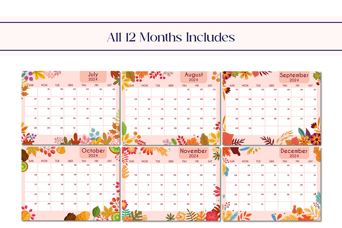 2024 Pink Spring Style Calendar, an Object Graphic by Artiverge
