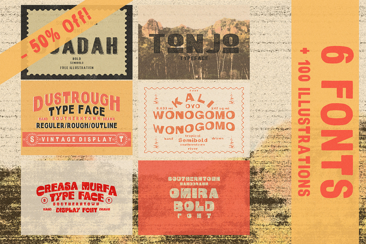 Mega Bundle -50% off, a Font by Southerntown (Photo 1 of 2)