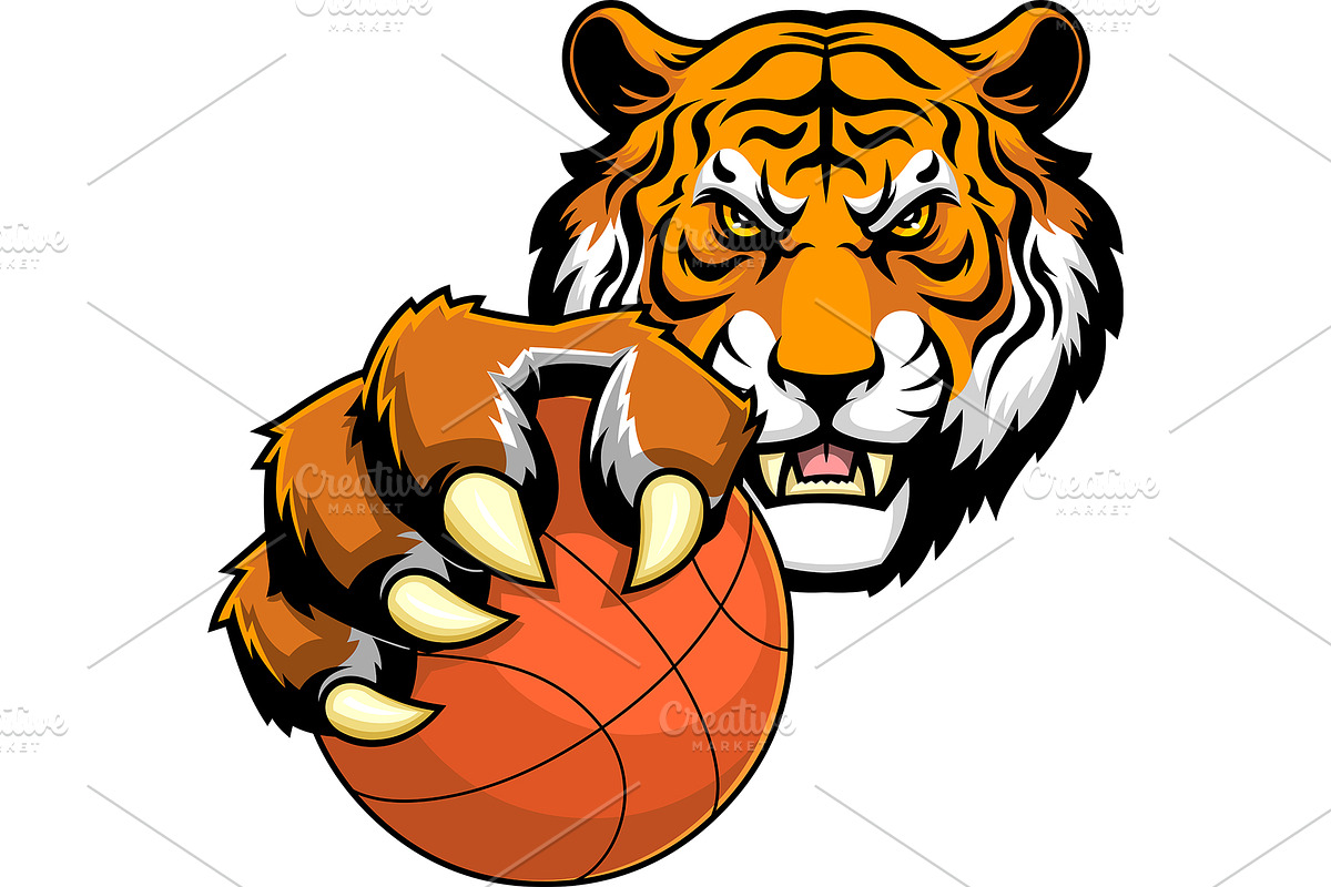 Aggressive Tiger, an Illustration by HitToon