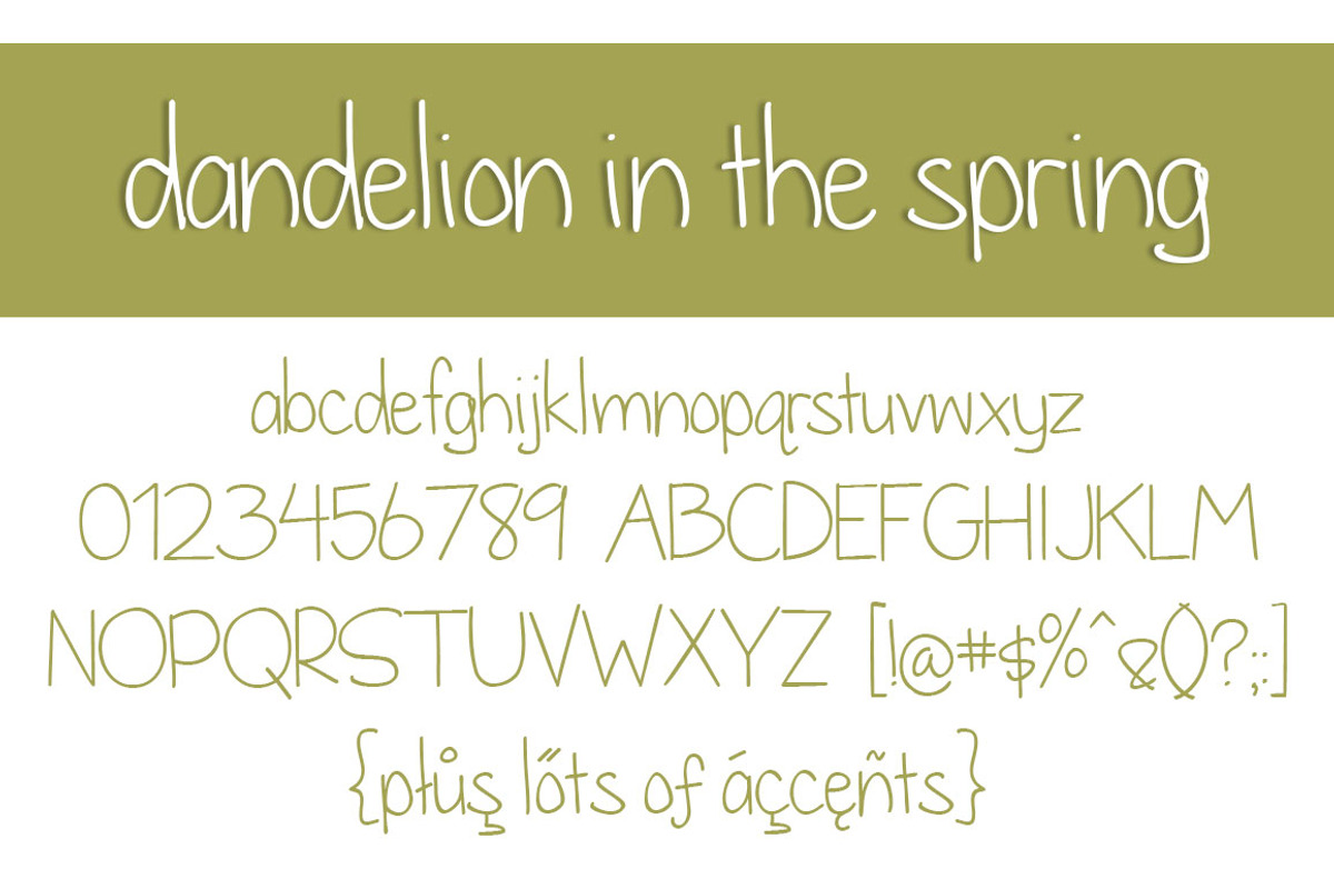 Dandelion in the Spring preview 2