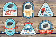 Ice Hockey Club 12 Patches, a Branding & Logo Template by sivVector (Thumbnail 3 of 4)