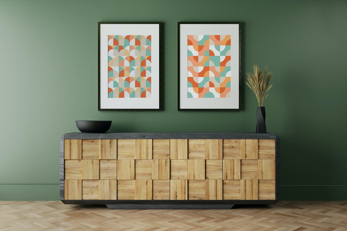 8 Retro Minimalist Seamless Patterns, a Pattern Graphic by Zakazis (Photo 4 of 7)