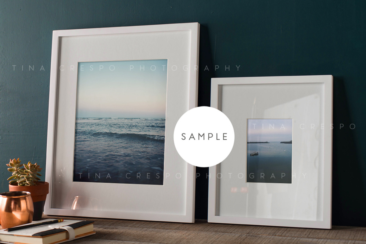 Rustic Teal Framed Prints Mockup #2, a Print Template by Tina Crespo (Photo 2 of 2)