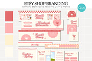Pink Etsy Shop Branding Kit, a Branding & Logo Template by Anna Design Studio (Thumbnail 1 of 6)