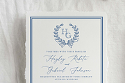 Blue Vintage Frame, an Illustration by Jordyn Grace Design (Thumbnail 2 of 2)