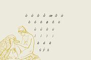 Kyril — A display hand-drawn font, a Font by Nomad Visuals (Thumbnail 8 of 8)