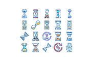 Hourglass time measurement icons, an Object Graphic by pikepicture (Thumbnail 1 of 3)