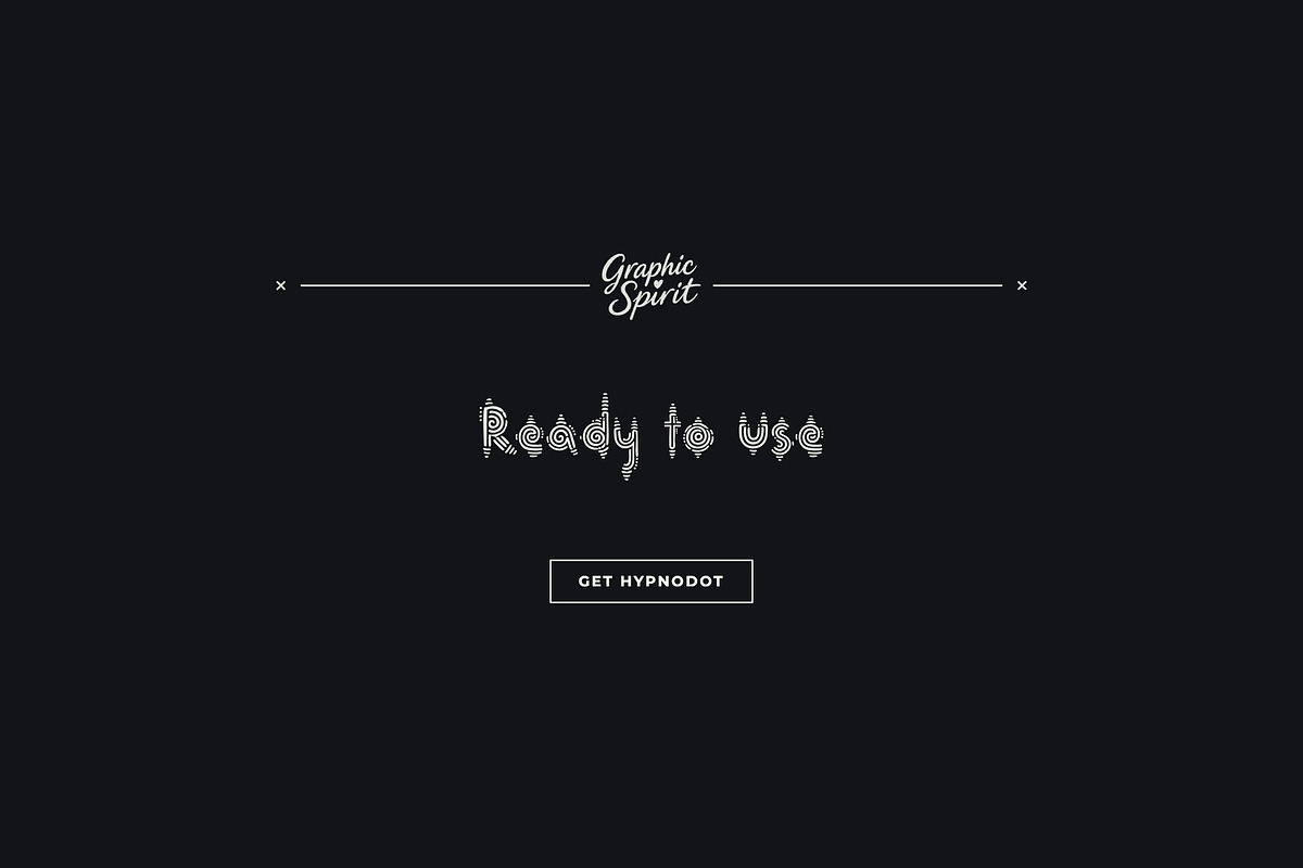 Hypnodot Optical Dot Display Font, a Sans Serif Font by Graphic Spirit (Photo 8 of 8)