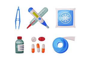 Medical Care and Treatment with, an Object Illustration by TopVectors