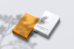 Portrait Business Card Mockup