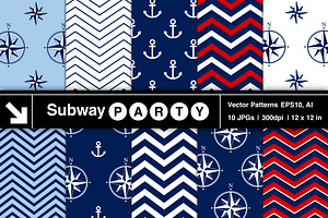 Vector Nautical Patterns