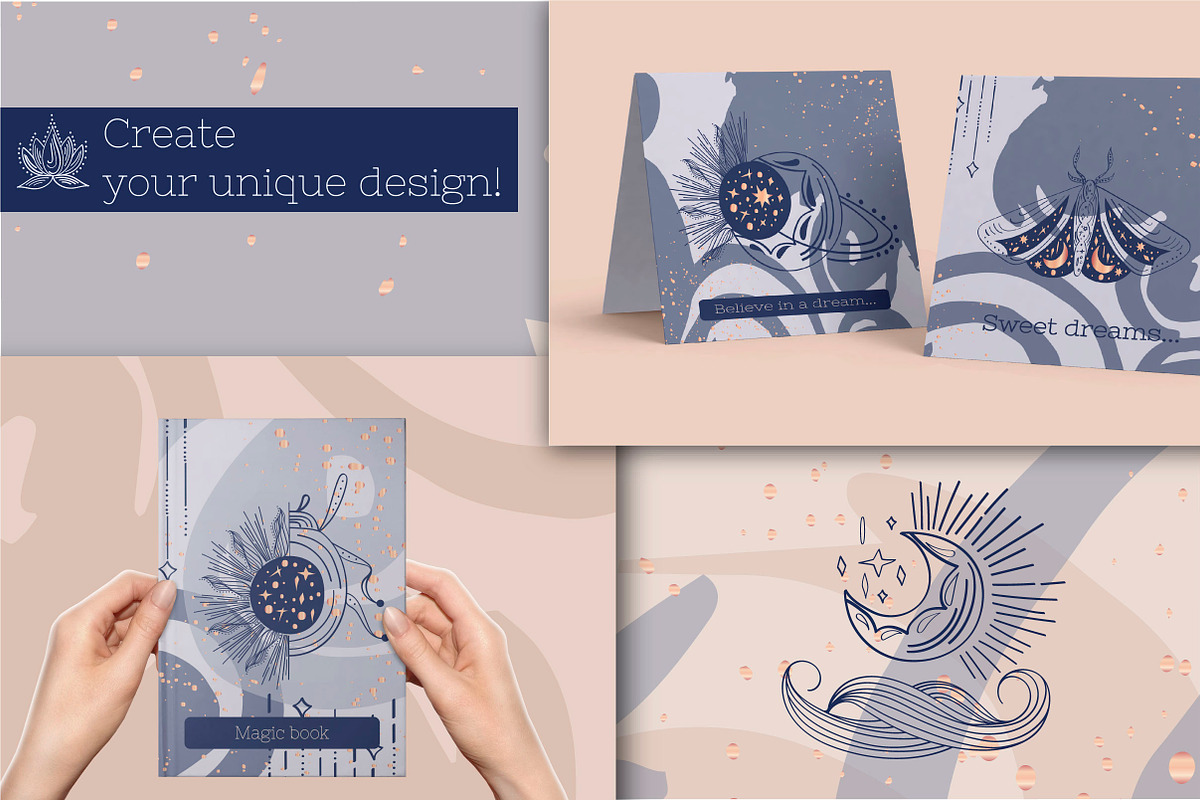 Abstract magic line art Collection, a Decorative Illustration by Tatyana_Zenartist (Photo 10 of 14)