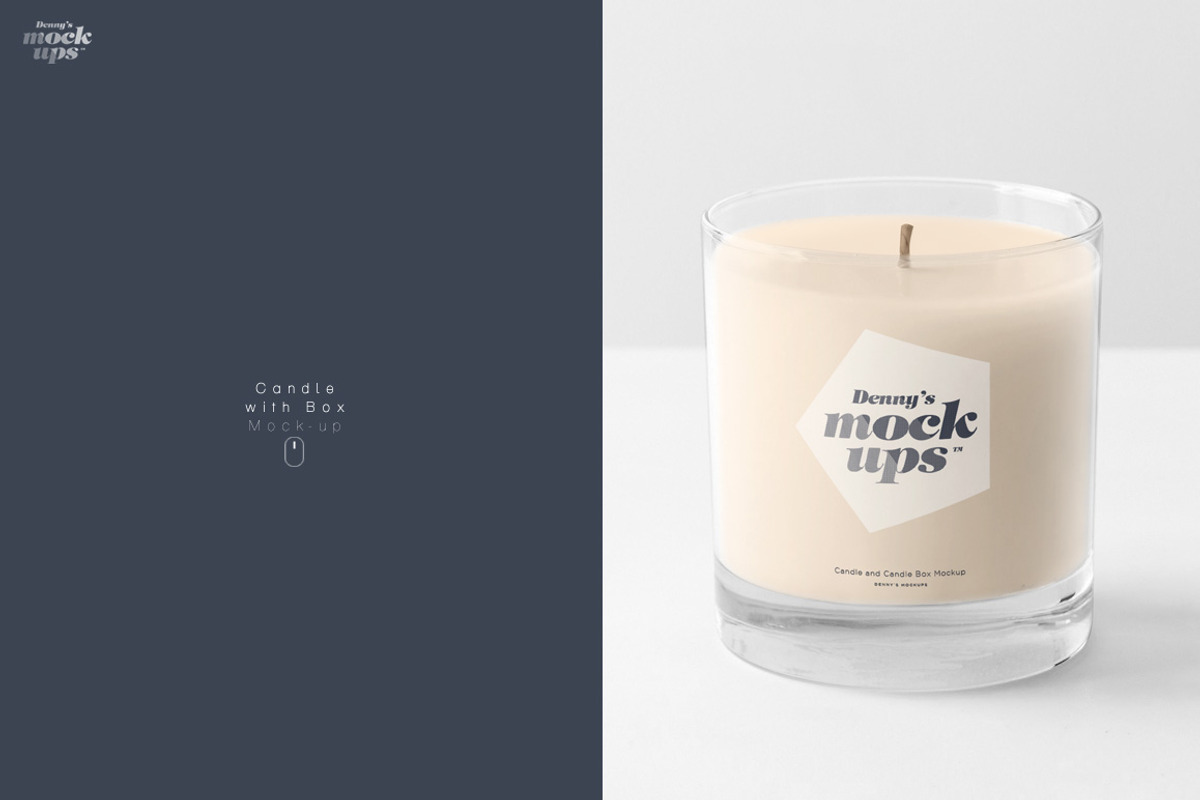Candle in Gift Box Mockup, a Product Mockup by Denny's Mock-ups (Photo 1 of 5)