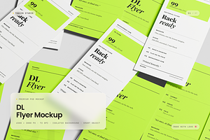 DL Flyer Mockup, an Advertising Mockup by Toasin Studio
