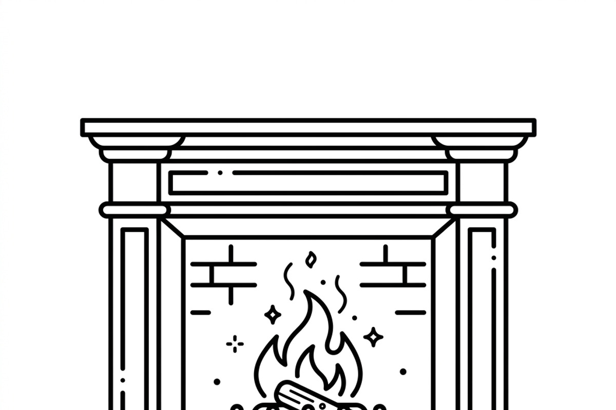 44 Cozy Christmas Home Icons, an Outline Icon by adenpinkstore (Photo 7 of 22)