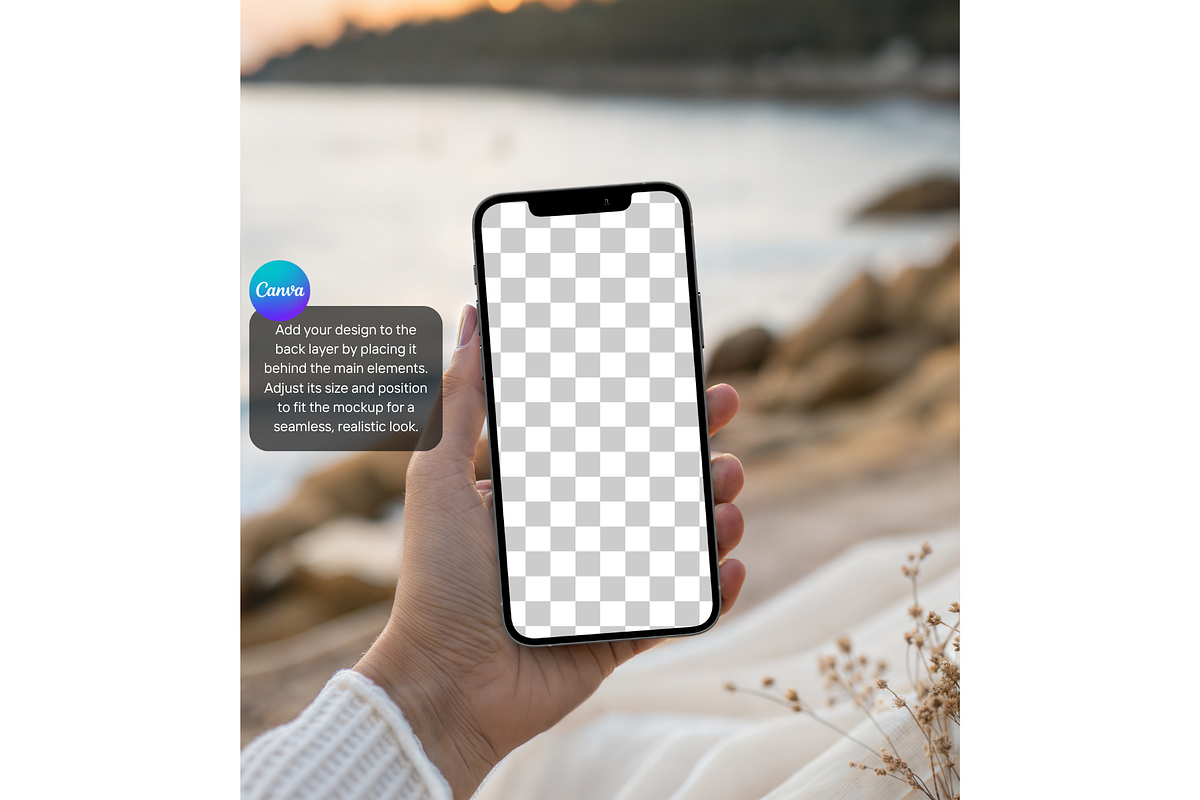 Sunset Beach iPhone Mockup, a Product Mockup by MockupWizard (Photo 3 of 5)