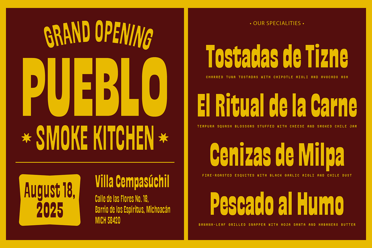 GW Quetaro Pro, a Font by Goodwheel Studio (Photo 3 of 18)