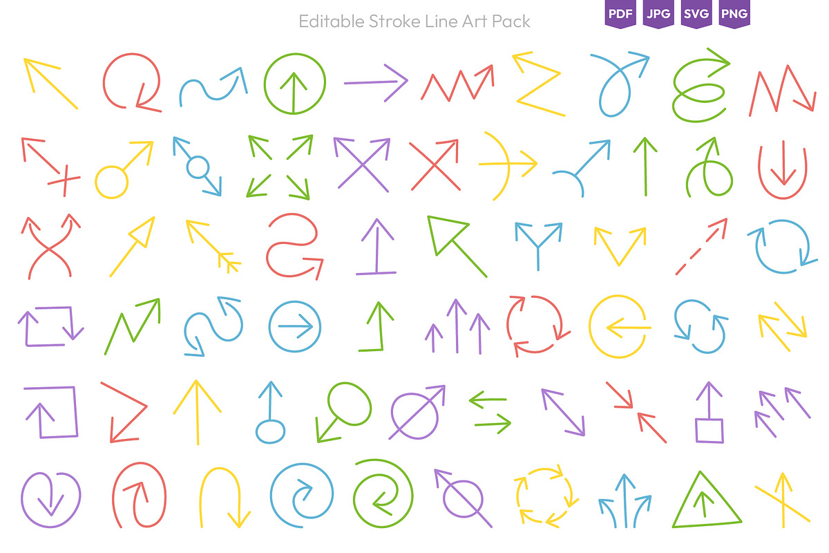 Vector Arrows Collection, an Object Graphic by Ilia Design (Photo 5 of 9)