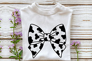 Coquette  Cow Print Bow SVG, an Illustration by Rose Art (Thumbnail 3 of 6)