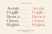 Tropical Avenue, a Sans Serif Font by zeenesia (Thumbnail 4 of 18)