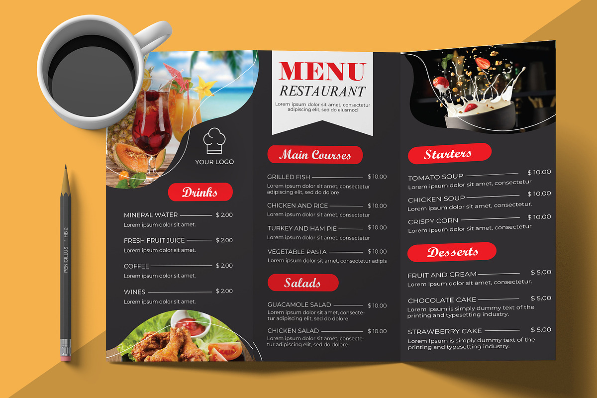 Food Menu Layout