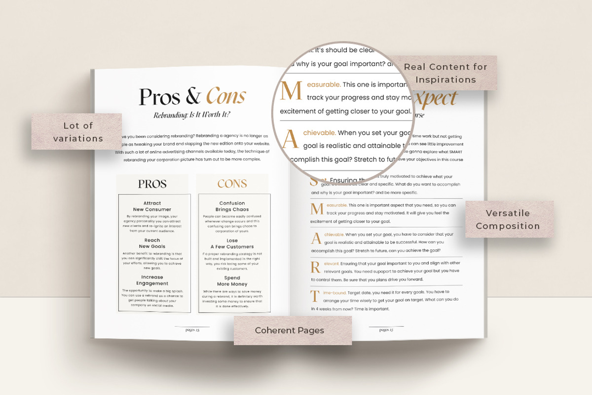 SALE Branding Workbook Creator CANVA, a Magazine Template by Eviory (Photo 12 of 43)