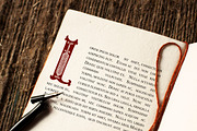 Initials ANCIENT BOOK. Character set, a Symbol Font by Integrity_store (Thumbnail 3 of 6)
