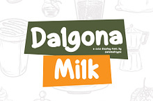 Dalgona Milk - Cute Font