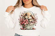 Whimsical Easter Bunny Clipart, an Illustration by Craft Nest (Thumbnail 8 of 11)