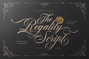 Regality - Luxury Romance Script, a Script Font by Bale Type (Thumbnail 1 of 10)