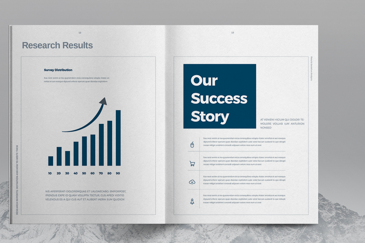 Research Report Brochure Template