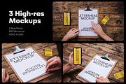 Clipboard, Card and Phone Mockups, a Mockup by rodrigofkaminski (Thumbnail 1 of 4)