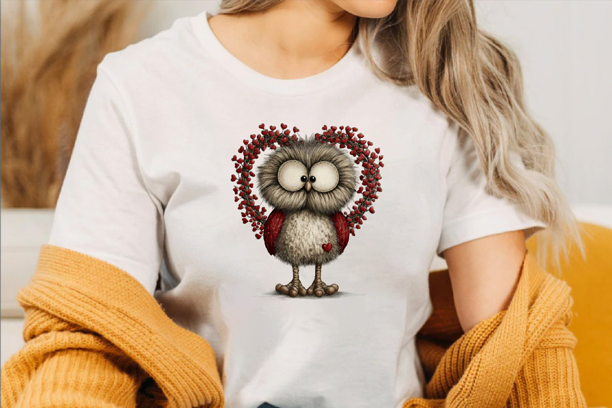 Whimsical Valentines Owls Clipart B, an Illustration by SVGArt (Photo 7 of 8)