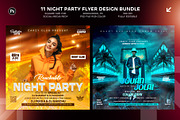 11 Night Party Flyer Design Bundle, a Graphic by Shajib Shikder (Thumbnail 5 of 7)