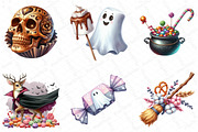 Halloween Sweets Clipart, an Illustration by DreamPrint404 (Thumbnail 2 of 6)