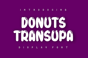 Donuts Transupa Font