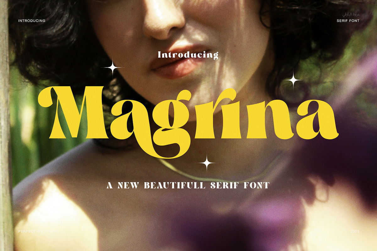 Magrina Vintage Serif Font, a Serif Font by Perfectype (Photo 1 of 8)
