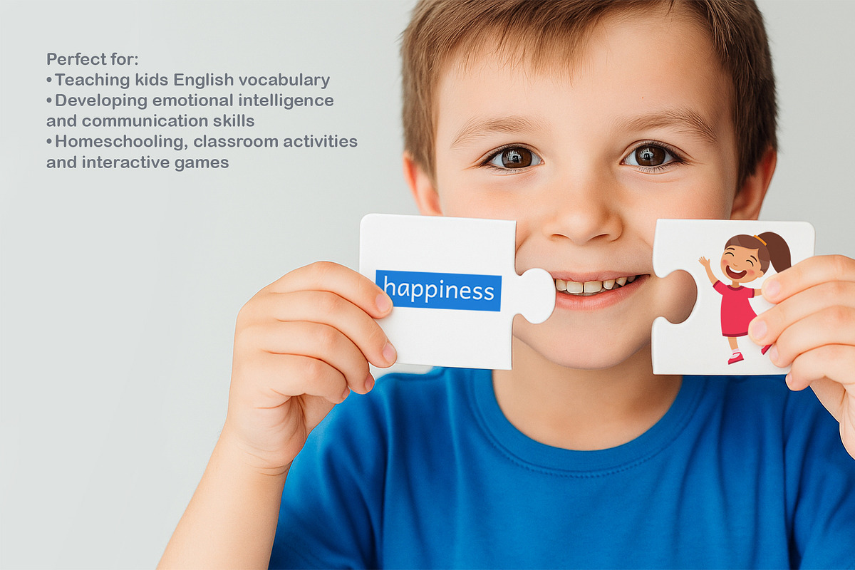 Educational Flashcards. Emotions, an Education Illustration by Valin Malin (Photo 7 of 7)