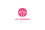 Lily logo template., a Branding & Logo Template by Anton Akhmatov (Thumbnail 2 of 3)