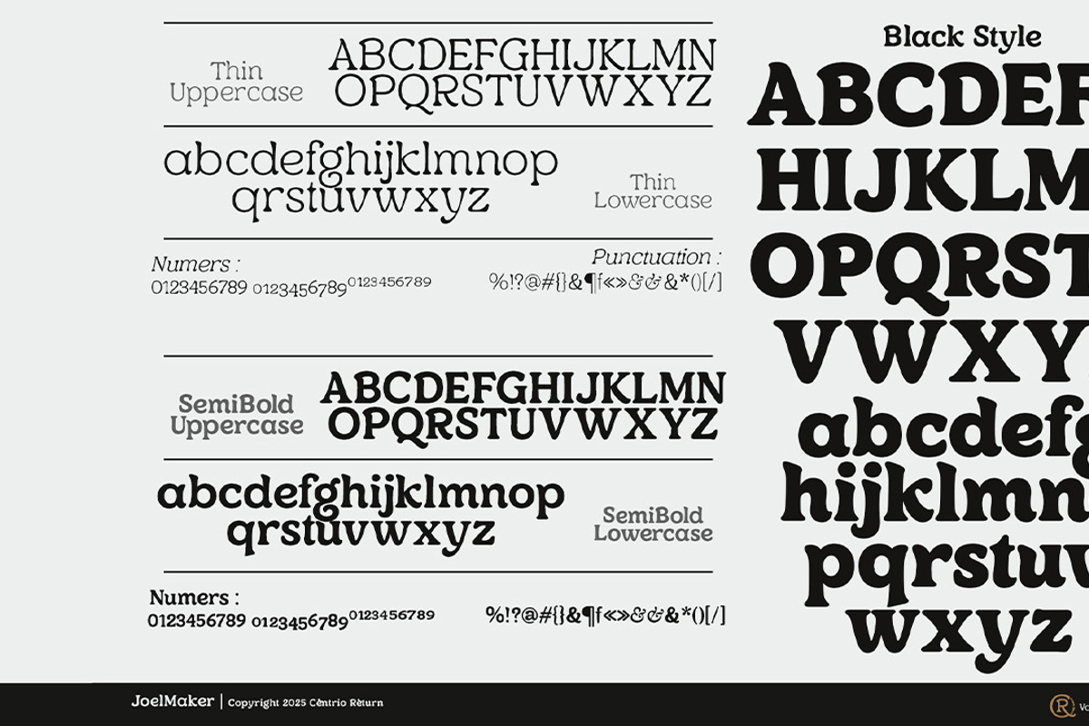 Centrio Return, a Serif Font by joelmaker (Photo 3 of 21)