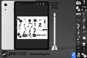 Music Icons Set 1 Procreate Brush