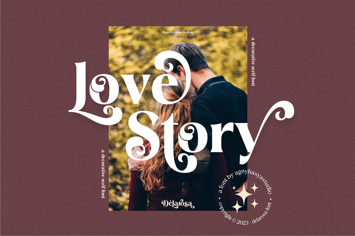 Delarosa - A Decorative Serif, a Serif Font by agnyhasyastudio (Photo 5 of 17)