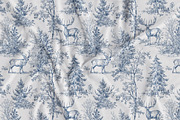 Christmas Toile Seamless Patterns, a Pattern Graphic by Olya Creative (Thumbnail 12 of 21)